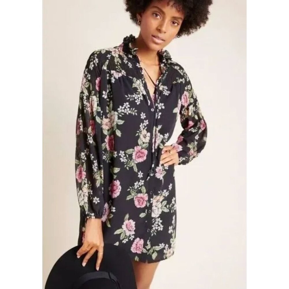 YUMI KIM ANTHROPOLOGIE astoria flora tunic mini dress size XS